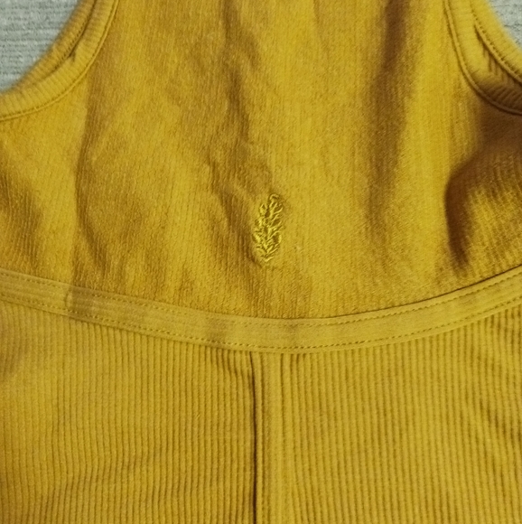 NEW nwot Free People Head Start ribbed structured tank top tan desert sand boned - Picture 6 of 6